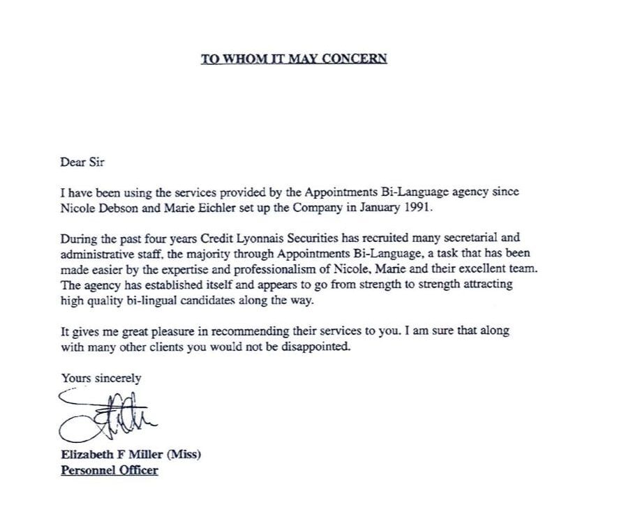 Elizabeth Miller Testimonial