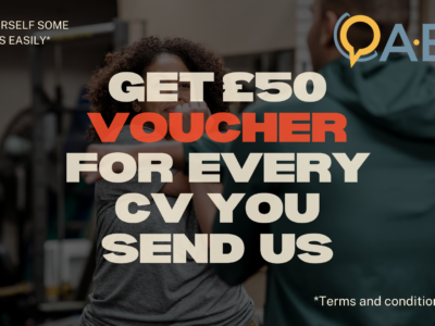 Referral scheme CVs – FOR A LIMITED TIME ONLY