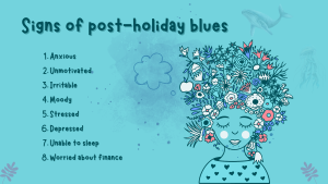 signs of post-holiday blues